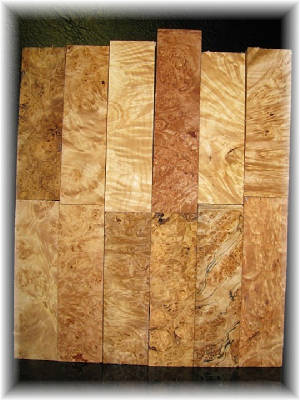 Western Big Leaf Maple Burl Blanks - Click to View Larger